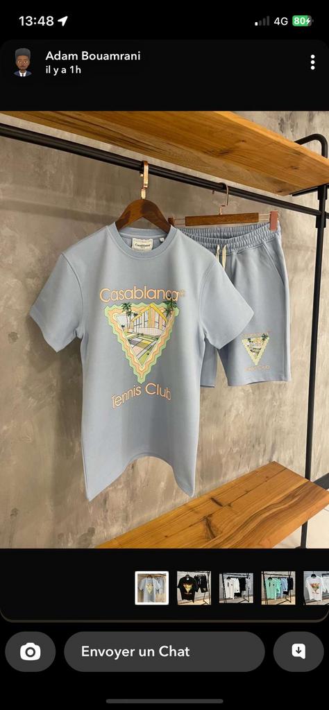 Casablanca Tennis Club blauwe set, Ophalen of Verzenden, Zo goed als nieuw, Blauw