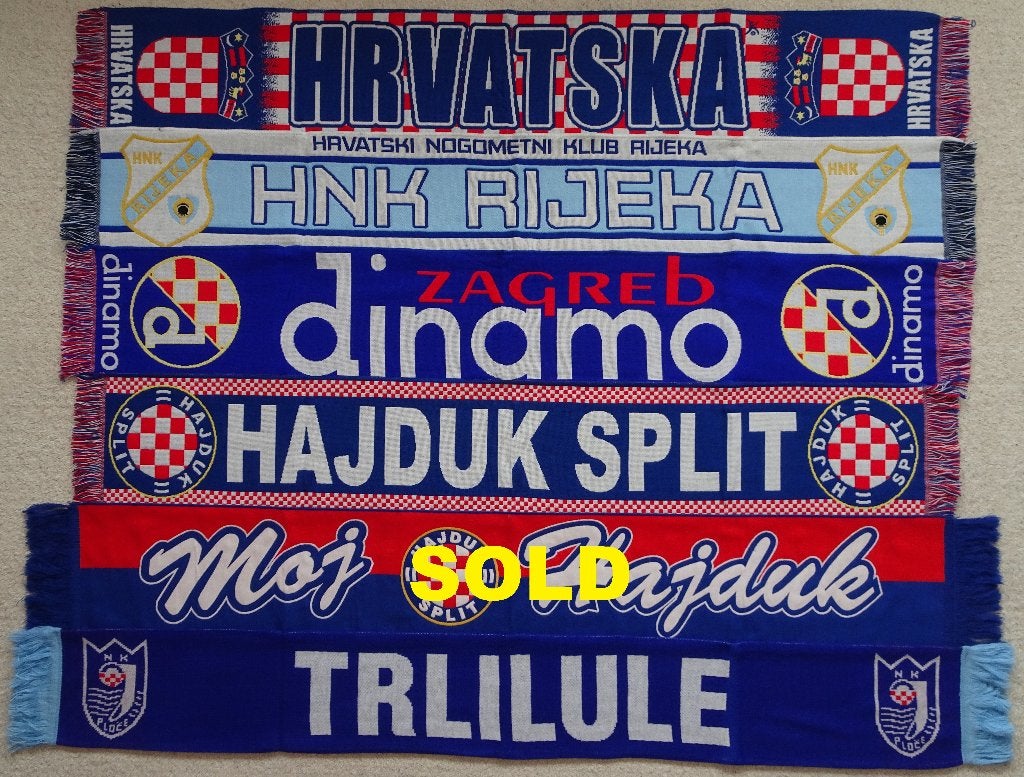 sjaals Servie Kroatie, Verzamelen, Sportartikelen en Voetbal, Verzenden, Nieuw, Vaantje of Sjaal