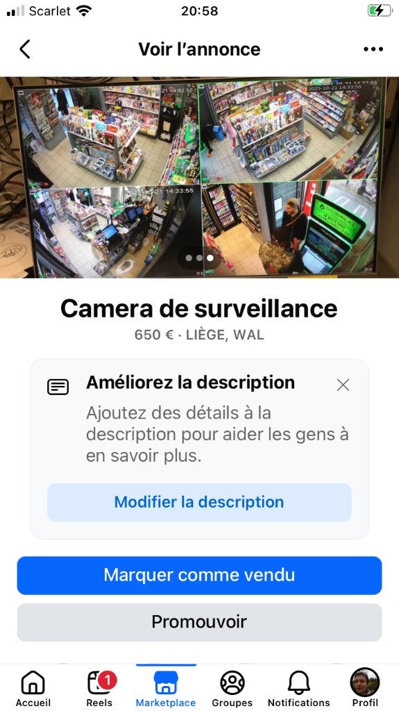 Camera surveillance, Enlèvement, Utilisé, Caméra d'intérieur