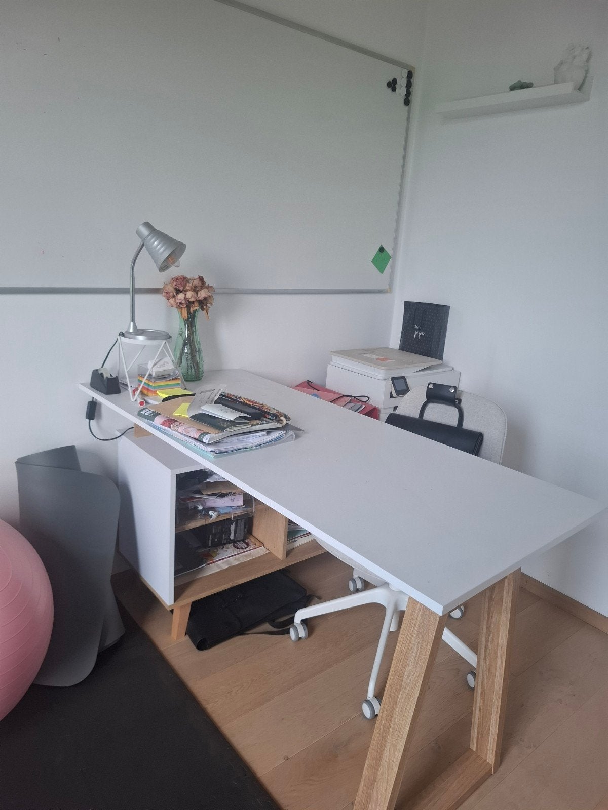 bureau wit, Huis en Inrichting, Ophalen, Wit, Computerbureau