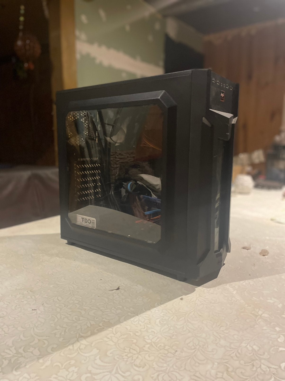 Zwarte game pc, Ophalen, 64 GB of meer, Gebruikt, 2 tot 3 Ghz
