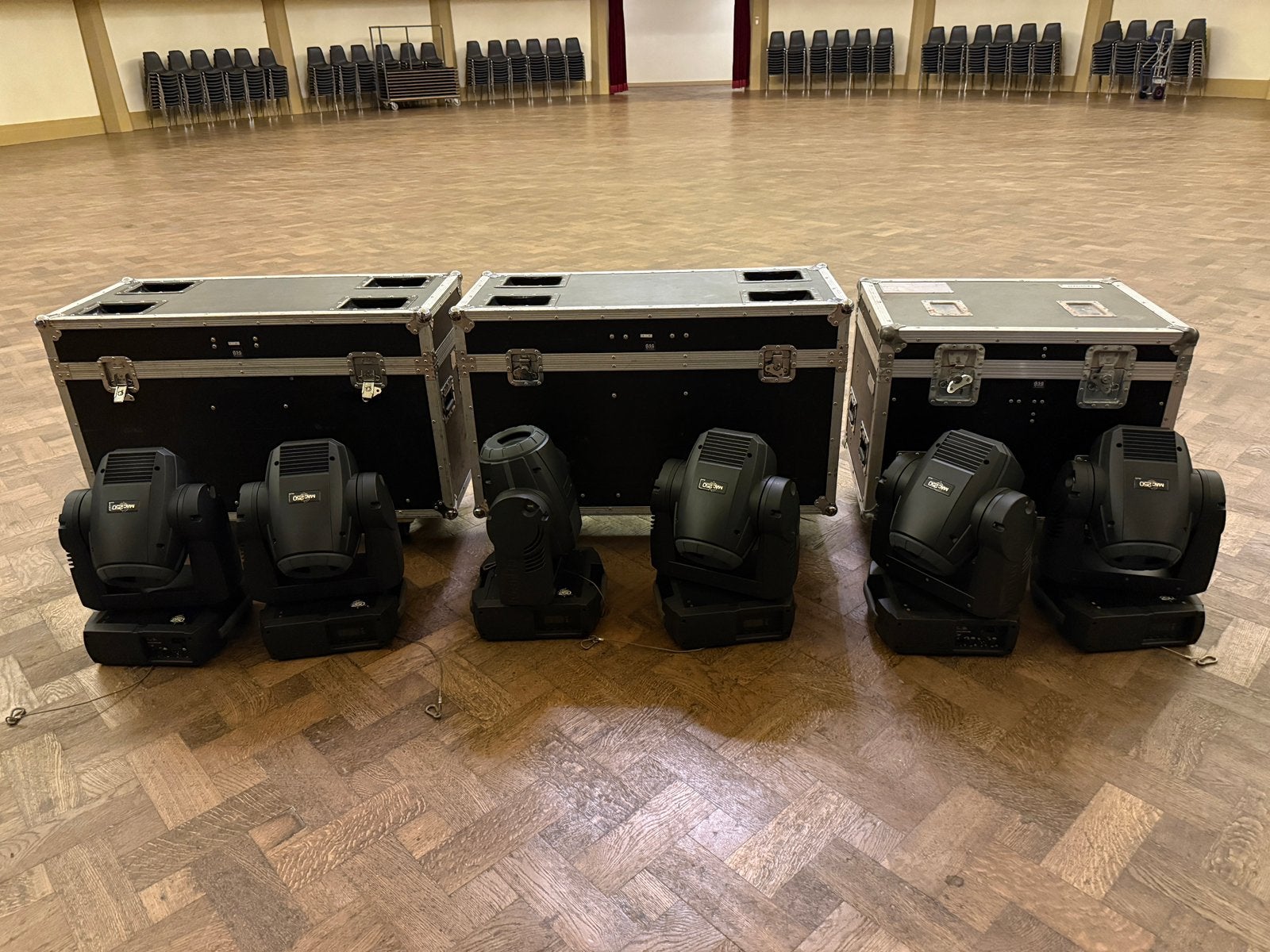 6 Lyres Martin Mac 250 Krypton + fligjtcases, Ophalen, Gebruikt, Licht