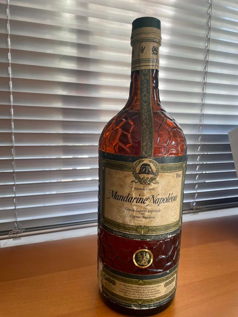 Mandarine Napoleon bouteille 1,5 L   Rare, Ophalen