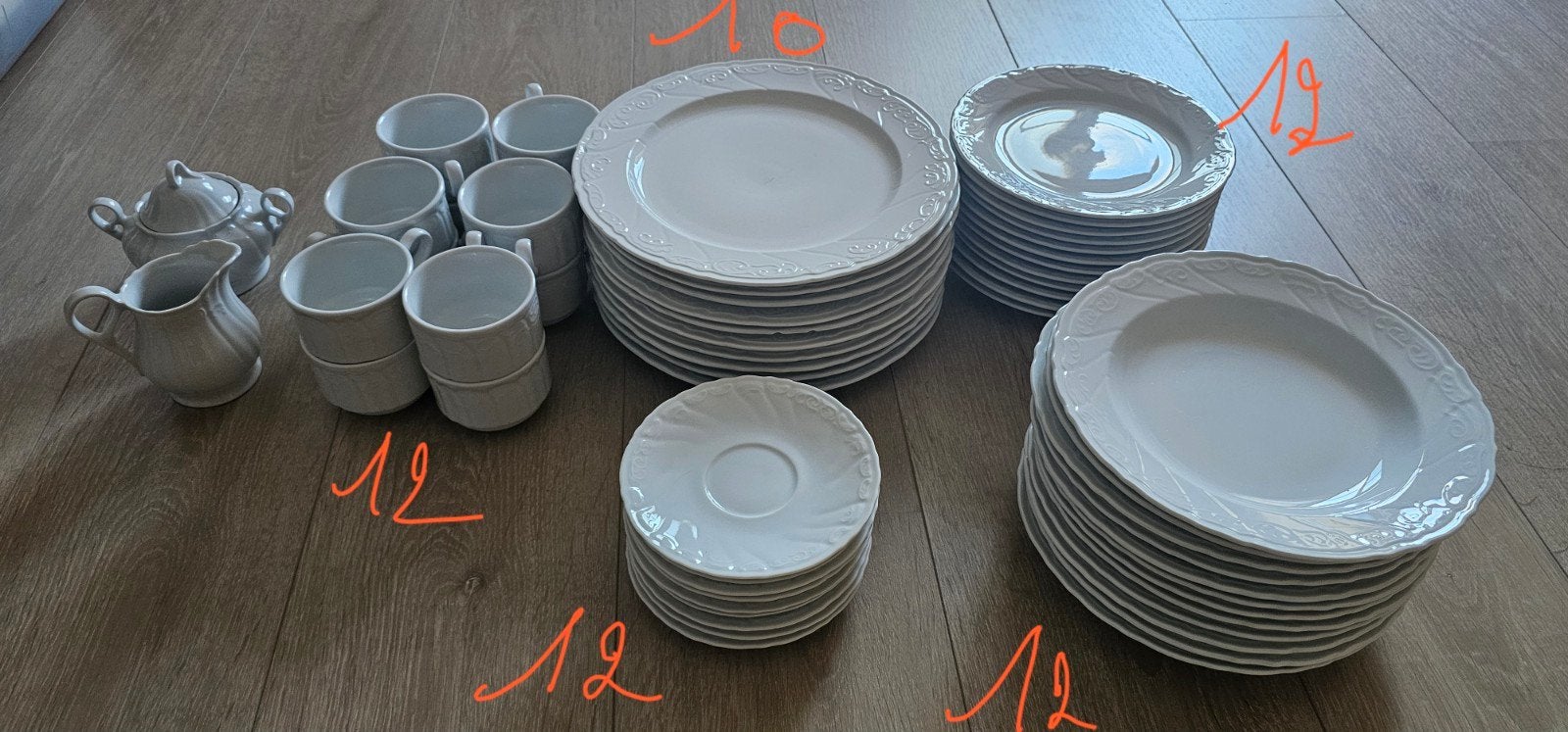 Compleet servies, Ophalen, Compleet servies