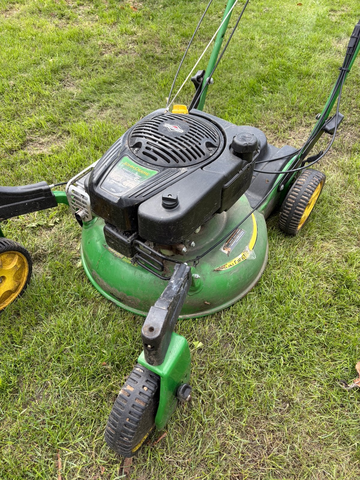 John Deere grasmachine mulcher, Tuin en Terras, Grasmaaiers, Ophalen, Gebruikt, Mulchfunctie, Benzine-grasmaaier