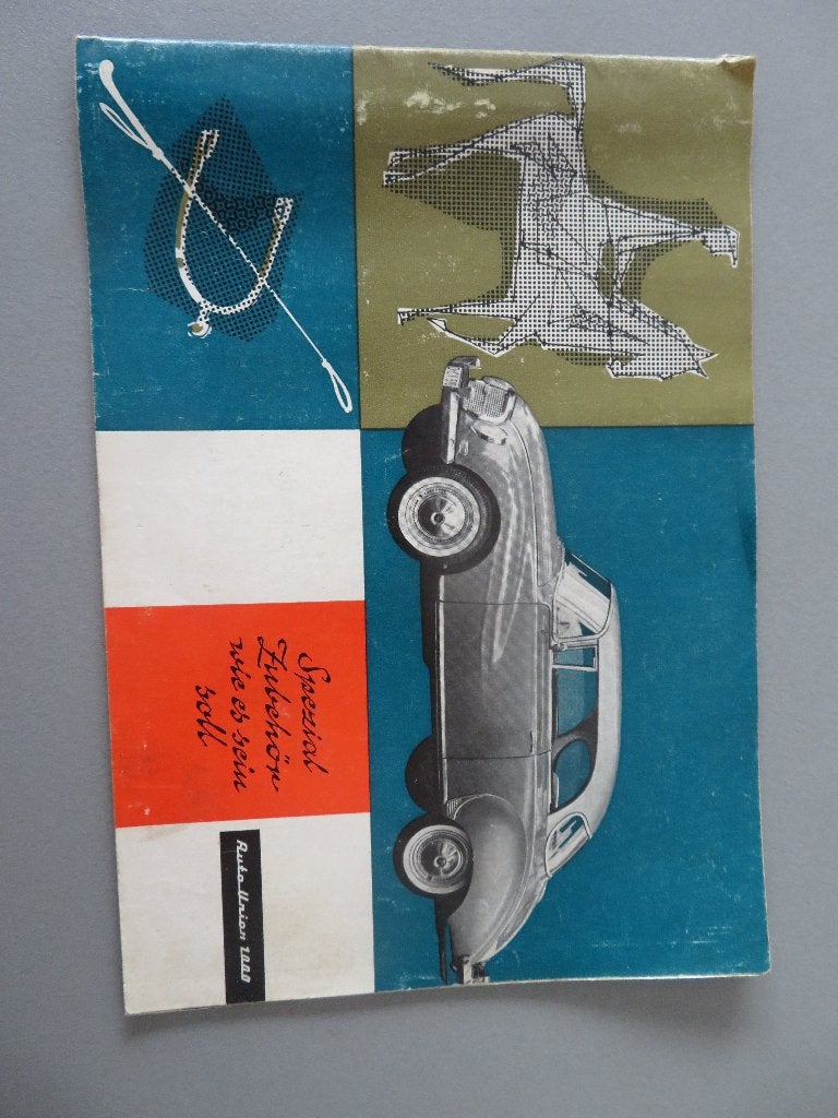 DKW Auto Union 1000 boekje spezial zubehöhr 4 talen, Collections, Enlèvement ou Envoi, Comme neuf, Voitures