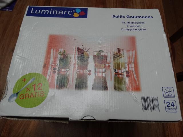 Luminarc Petits Gourmands 4 fois 6 verrine + 12 cuillères, Enlèvement, Comme neuf