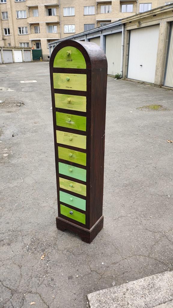 Meuble à tiroirs en teak, Enlèvement