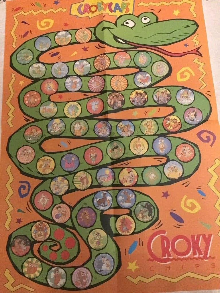 Poster Croky chips clouseau flippo’s 1985, Verzamelen, Ophalen of Verzenden