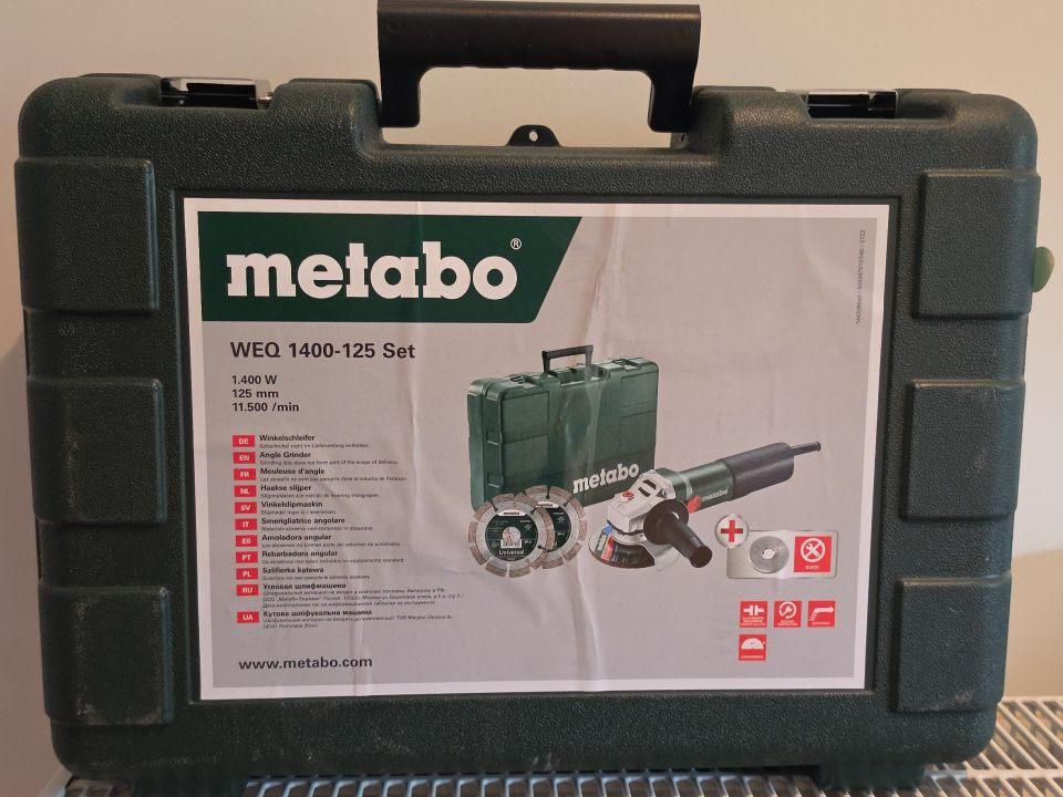 Rectifieuse Metabo WEQ 1400W 125mm NEUVE, Enlèvement ou Envoi, Neuf, 1000 watts ou plus, Meuleuse d'angle