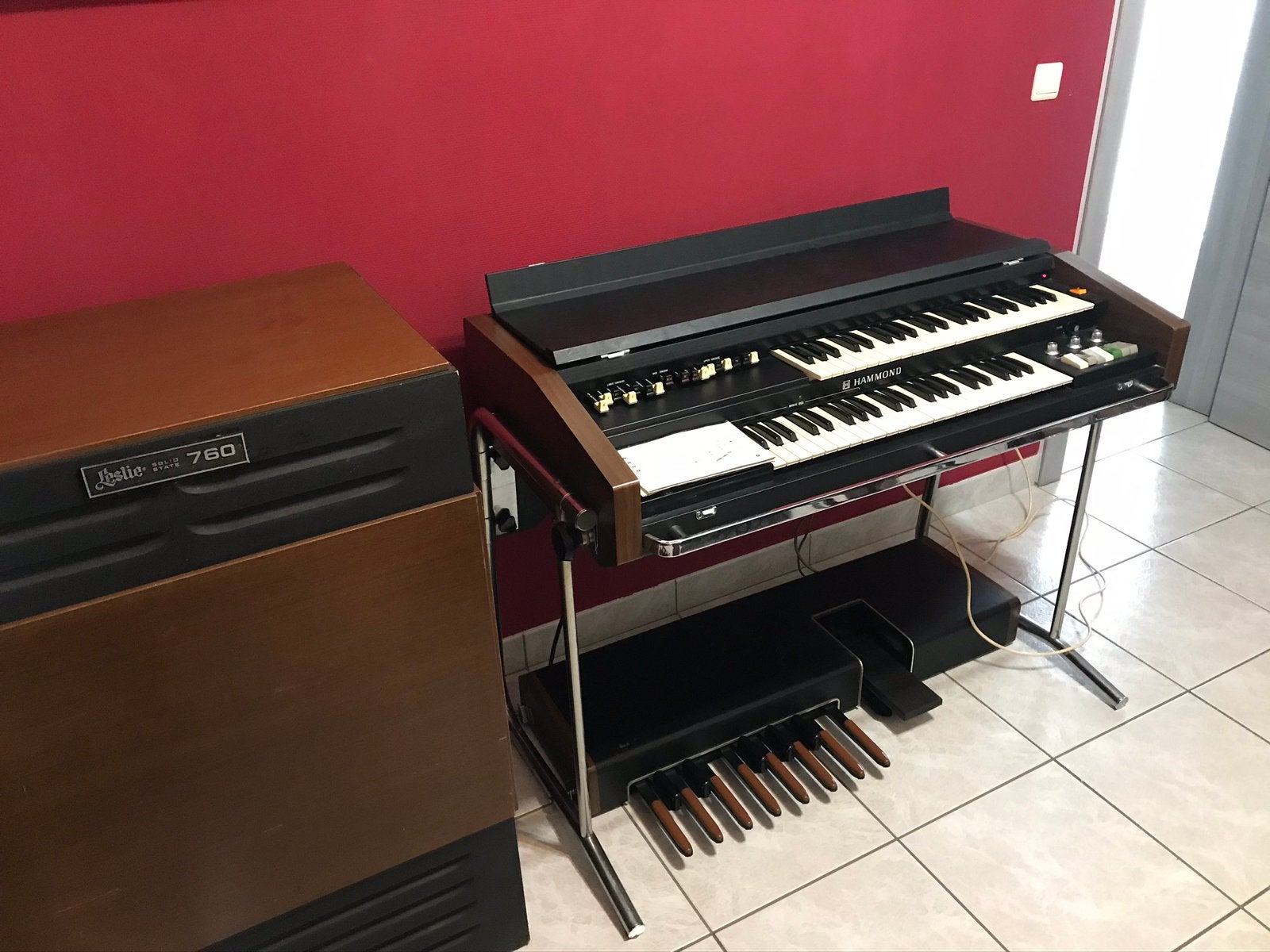 Hammond X5 & Leslie 760, Musique & Instruments, Orgues, Enlèvement, Utilisé, 2 claviers, Orgue Hammond