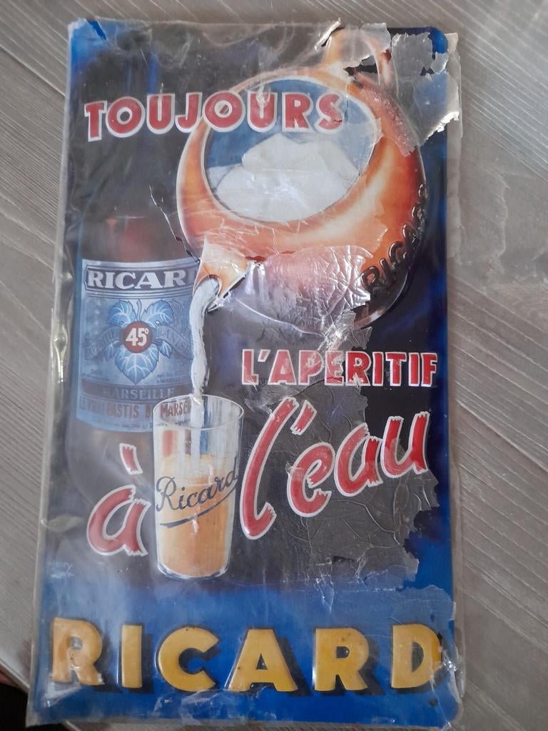 Plaque publicitaire Ricard, Enlèvement ou Envoi