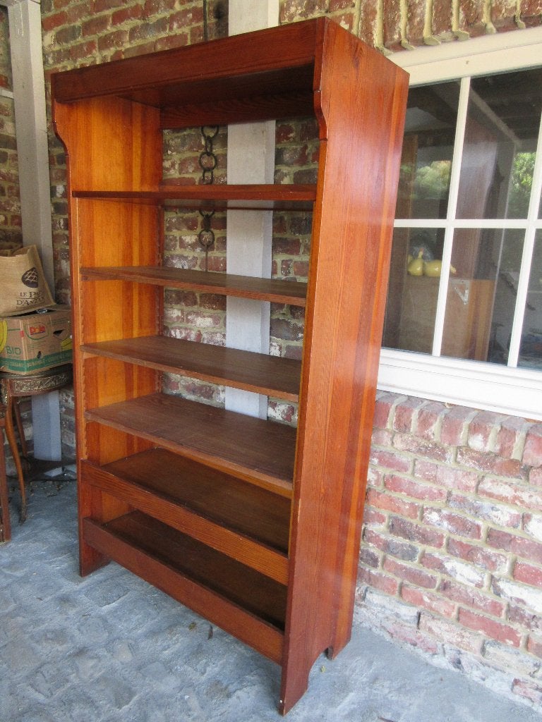 Antiek meubel étagère boekenrek vol hout Piche Pin pichepin, Ophalen
