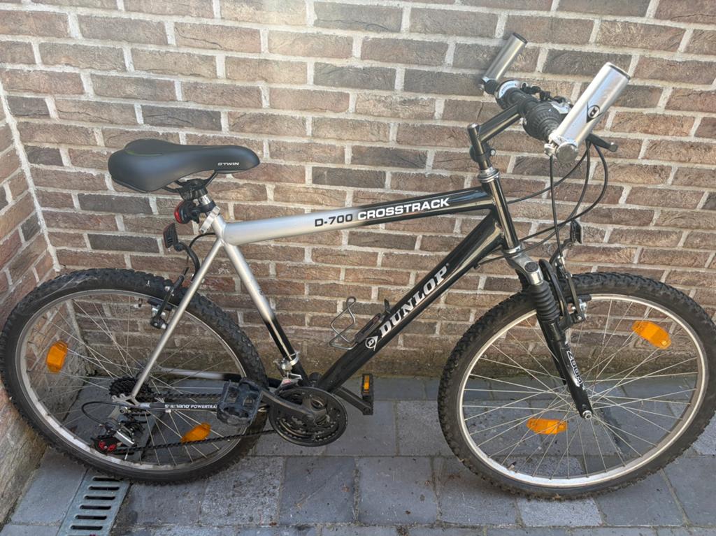 Vélo Dunlop -VTT, Fietsen en Brommers, Fietsen | Heren | Sportfietsen en Toerfietsen, Gebruikt, Velgrem, Meer dan 20 versnellingen