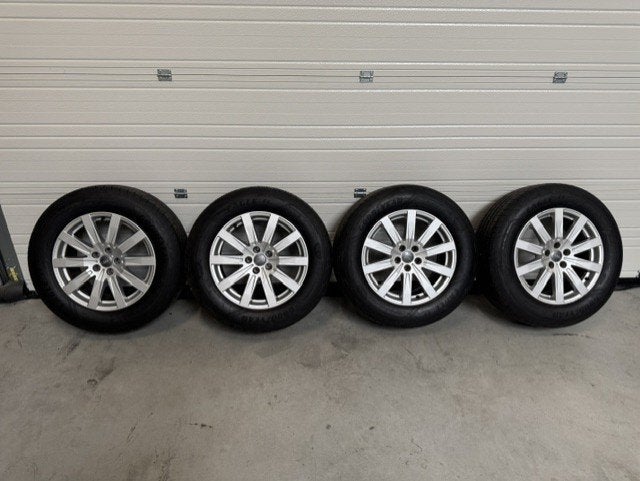 18" Alu velgen set Audi Q7 met zomerbanden, Auto-onderdelen, Ophalen, 18 inch, Gebruikt, Banden en Velgen