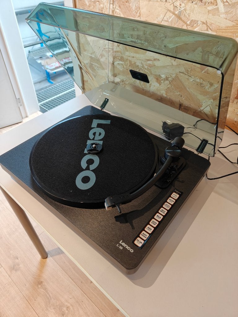 Plantenspeler Lenco L-30BK, Ophalen, Zo goed als nieuw, Platenspeler