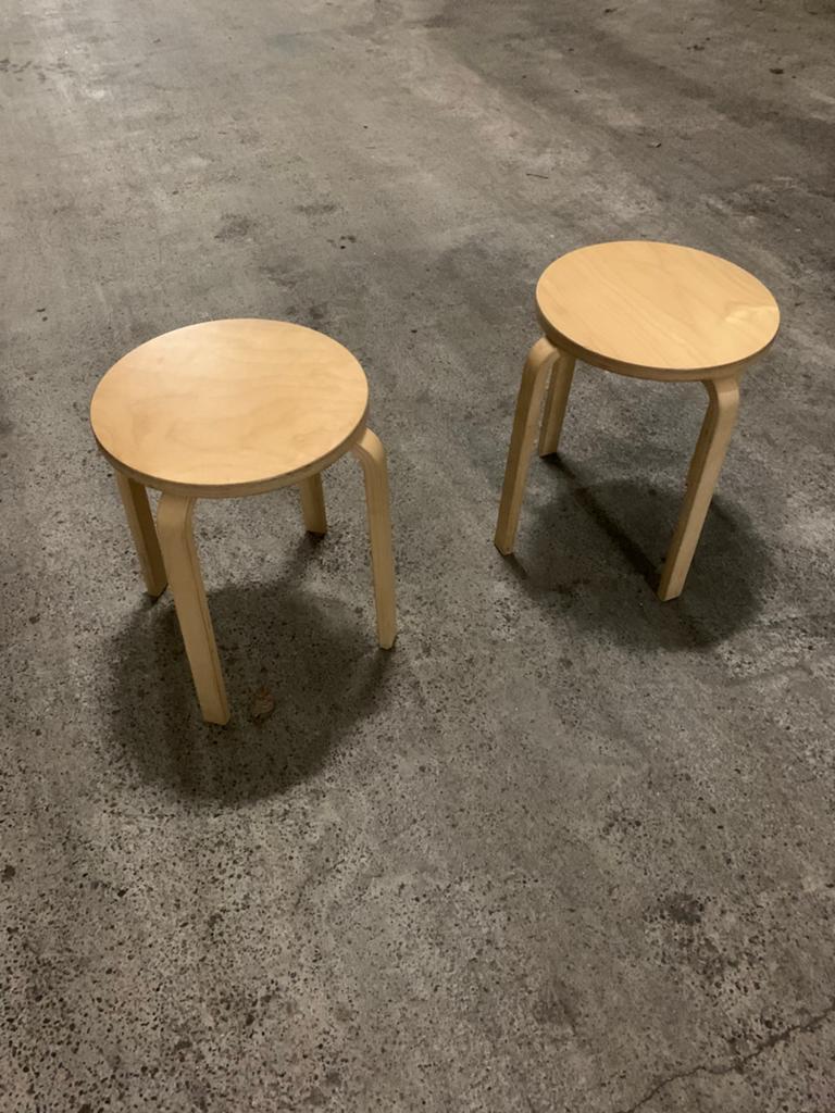 IKEA frosta berkenkrukken in Aalto-stijl, Huis en Inrichting, Ophalen, Zo goed als nieuw