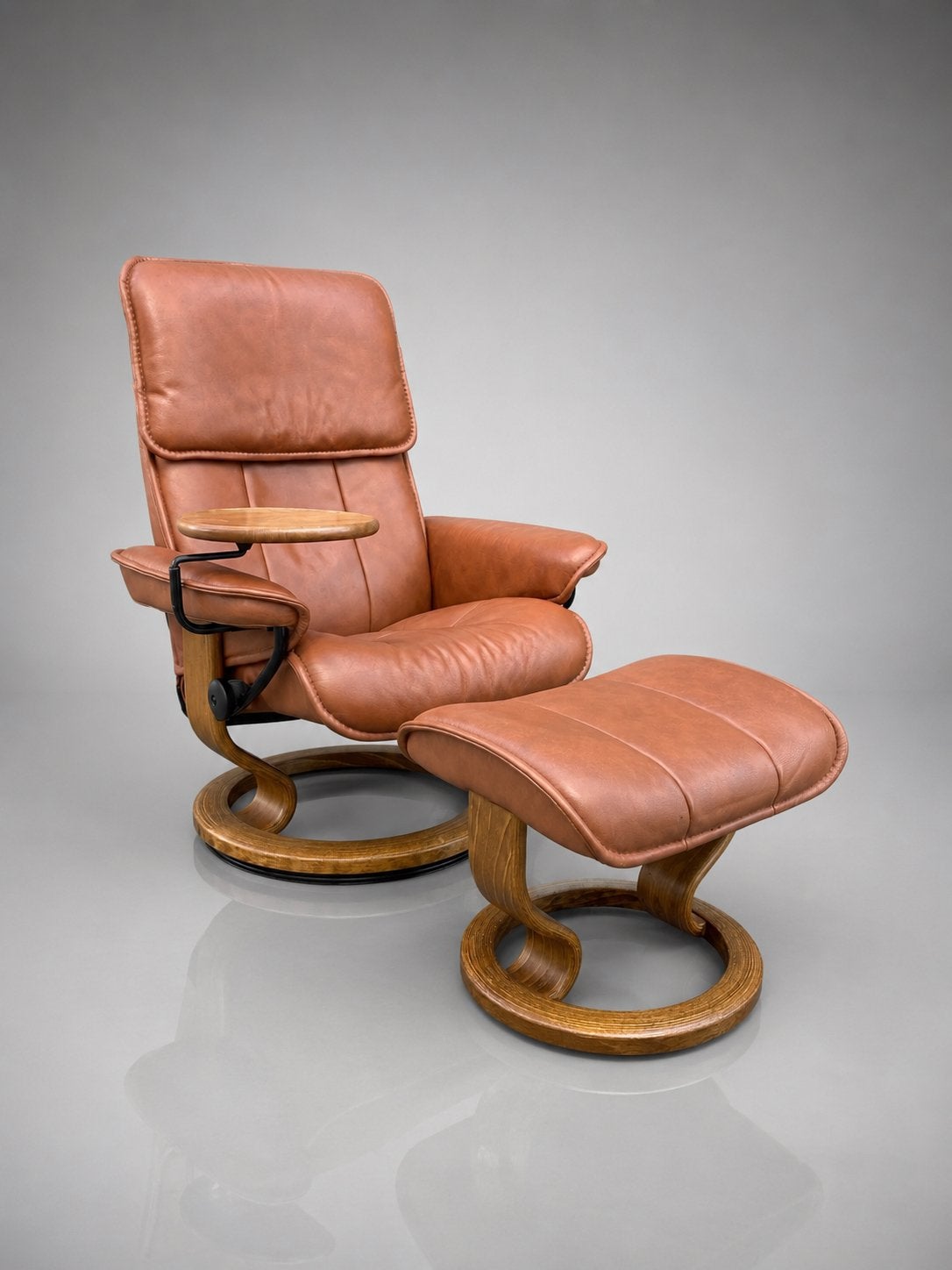 Fauteuil et tabouret de relaxation Stressless, Maison & Meubles, Enlèvement ou Envoi, Cuir
