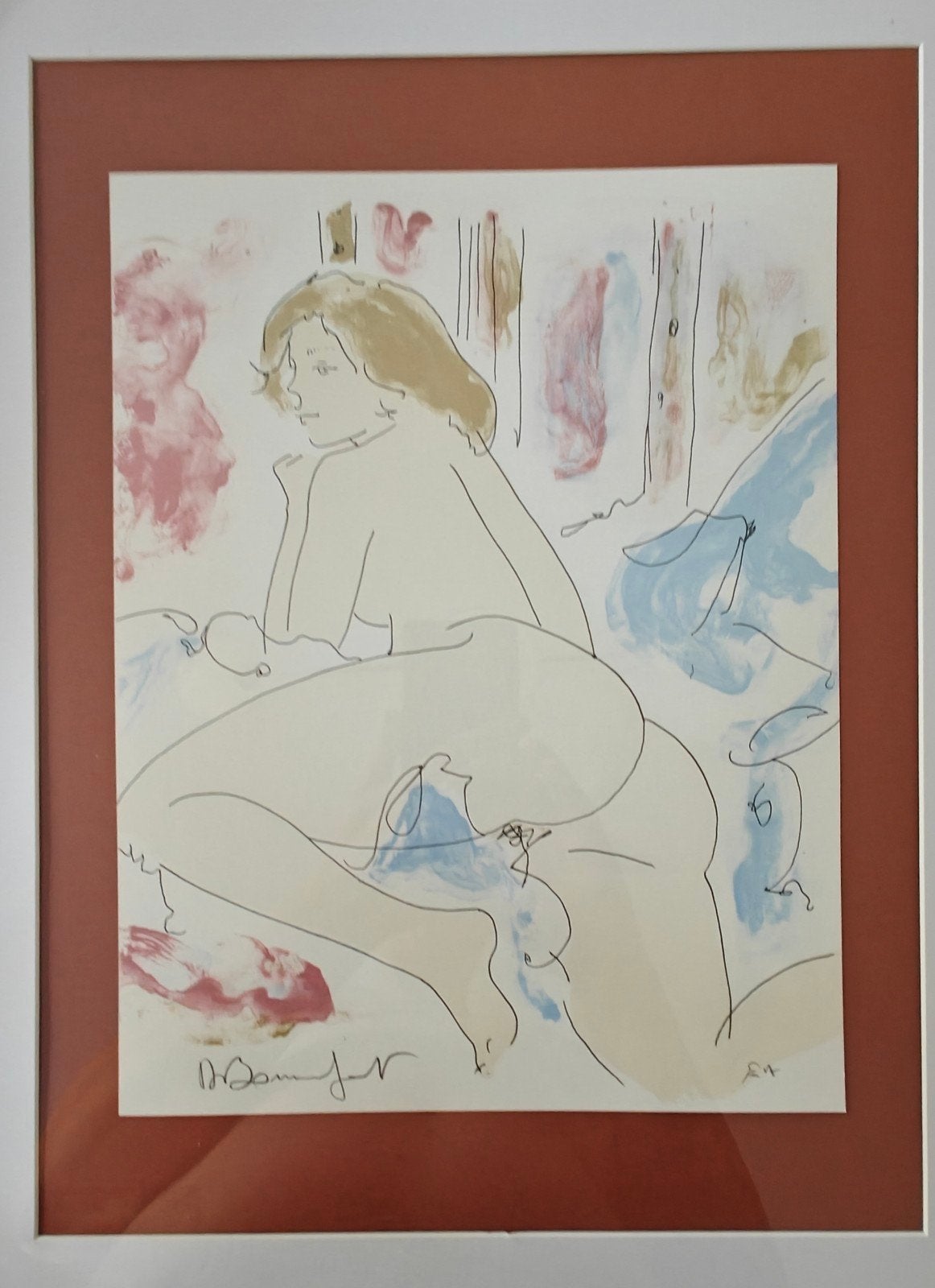 Alain Bonnefoit - litho E.A. - erotisch naakt, Gesigneerd, Ophalen of Verzenden, Personages en Fantasiefiguren, Lithografie