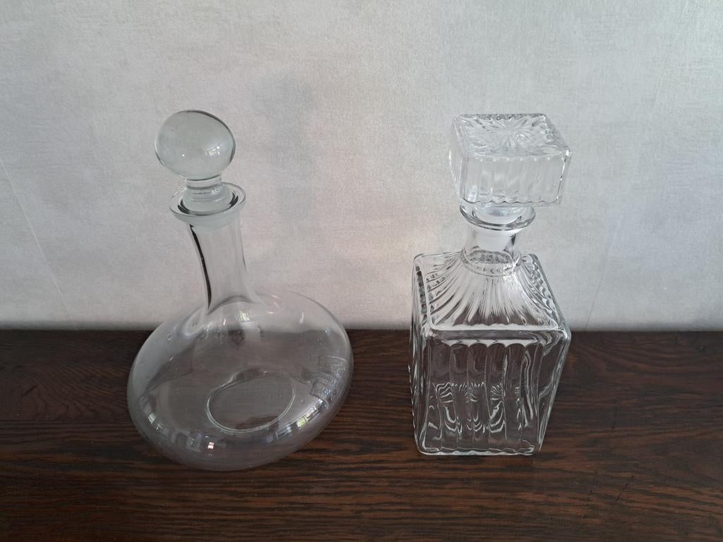 Karaf in glas., Ophalen of Verzenden
