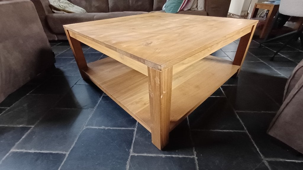 Table basse en teck, Maison & Meubles, Teck, 100 à 150 cm, Carré, 100 à 150 cm