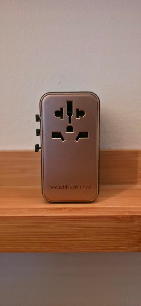 Reisadapter 170W met USB‐C – werkt wereldwijd, Télécoms, Téléphonie mobile | Chargeurs pour téléphone, Enlèvement ou Envoi, Comme neuf