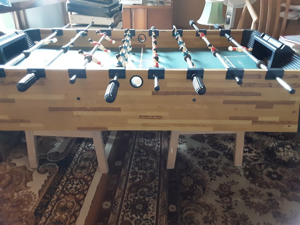 Kinder tafelvoetbalspel, Ophalen, Gebruikt