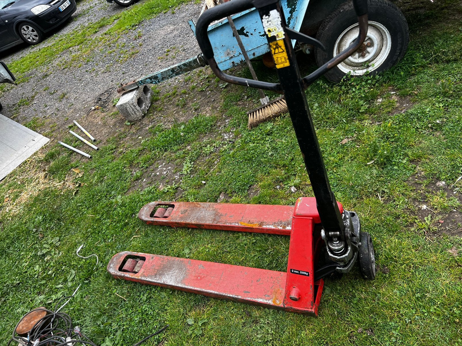 Transpalette, Doe-het-zelf en Bouw, Palletwagens en Pompwagens, Ophalen of Verzenden, Zo goed als nieuw