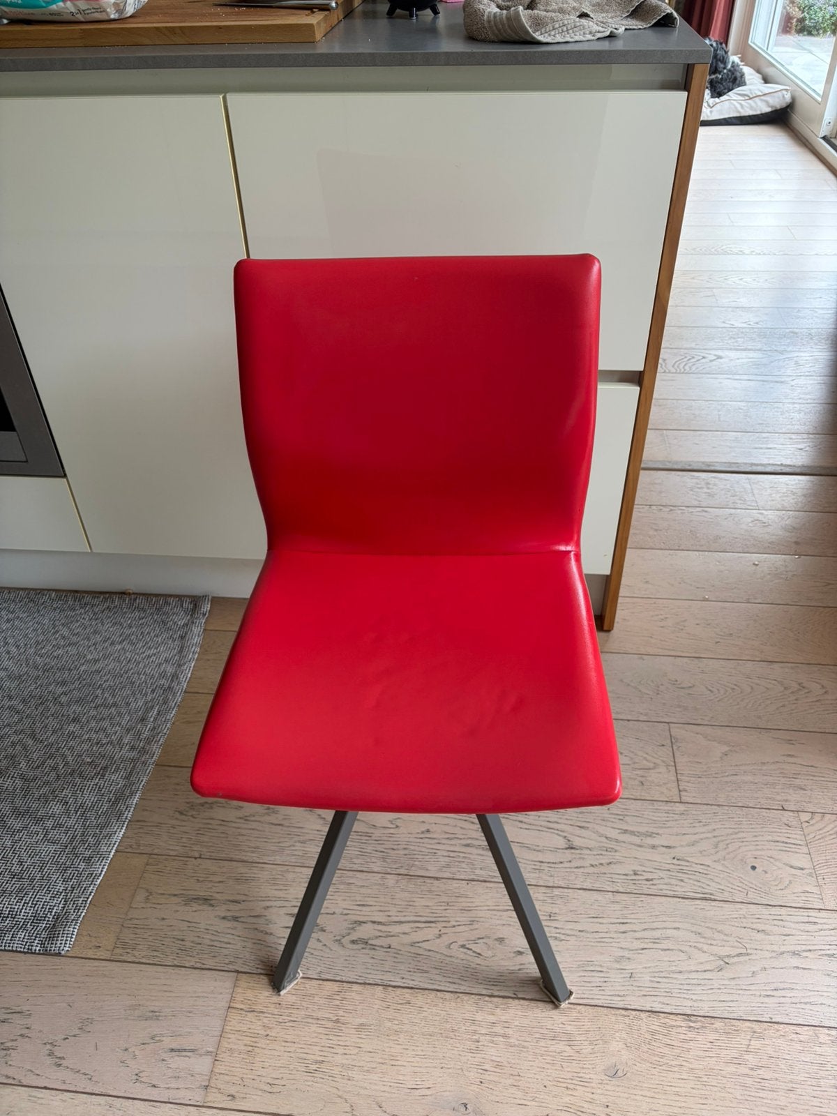 Bureaustoel, Maison & Meubles, Rouge, Synthétique, Enlèvement, Utilisé