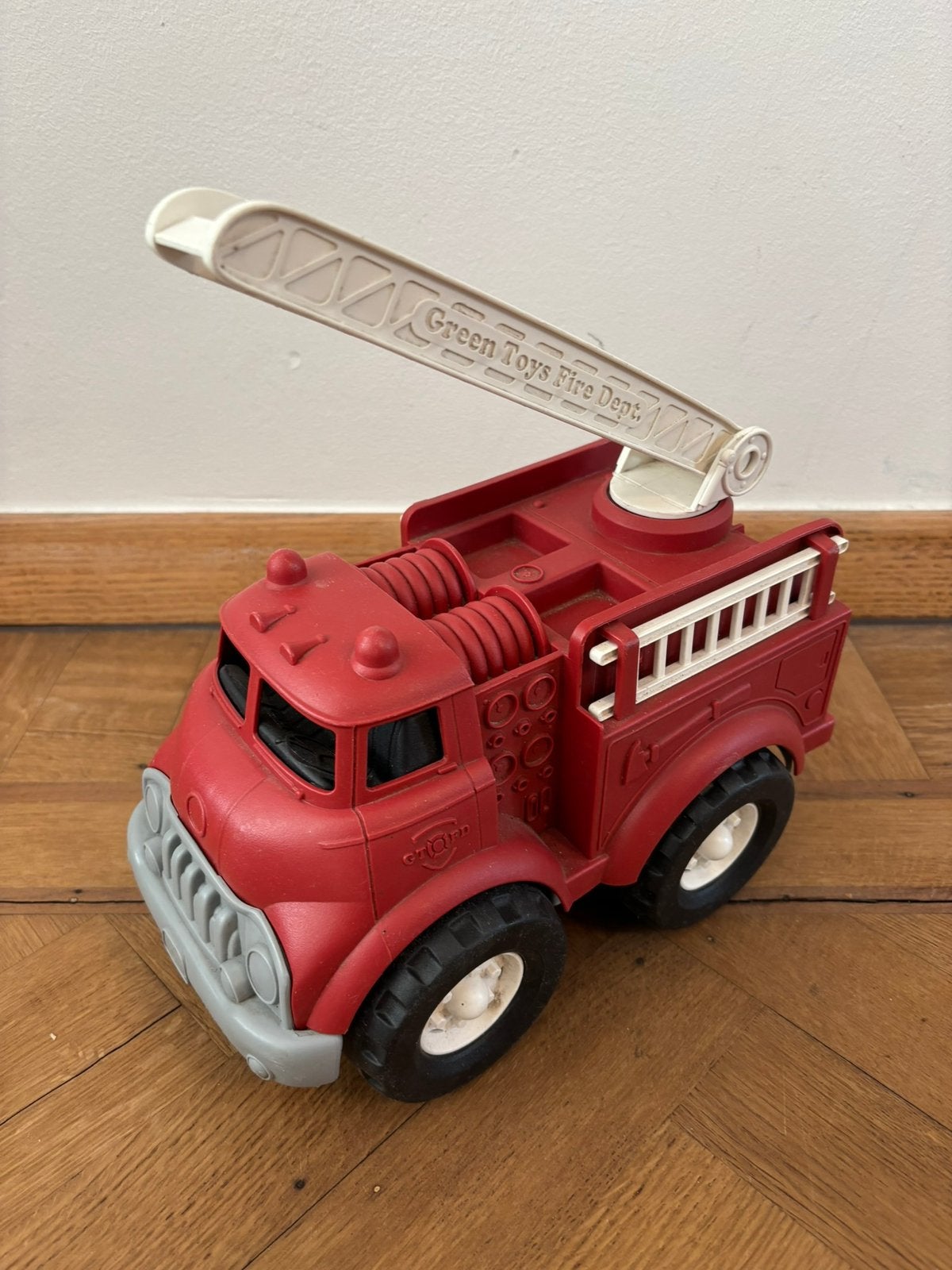 Green toys brandweerwagen, Ophalen, Zo goed als nieuw