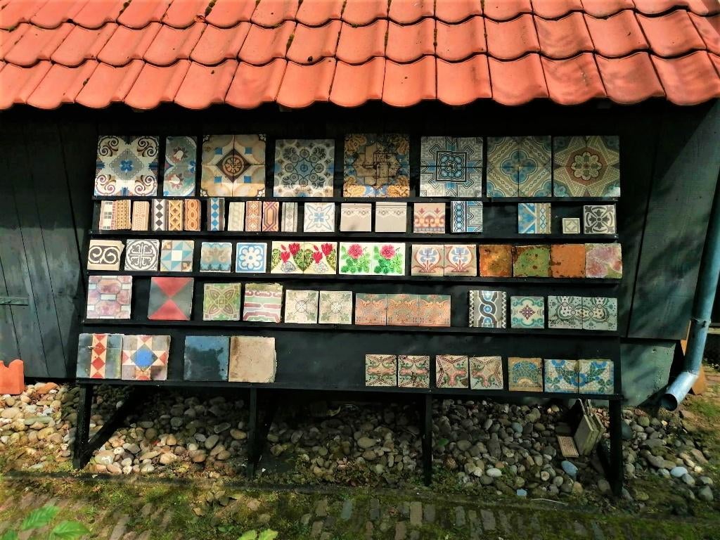 gezocht estrikken rood en blauw gesmoord, Doe-het-zelf en Bouw, Ophalen, Gebruikt