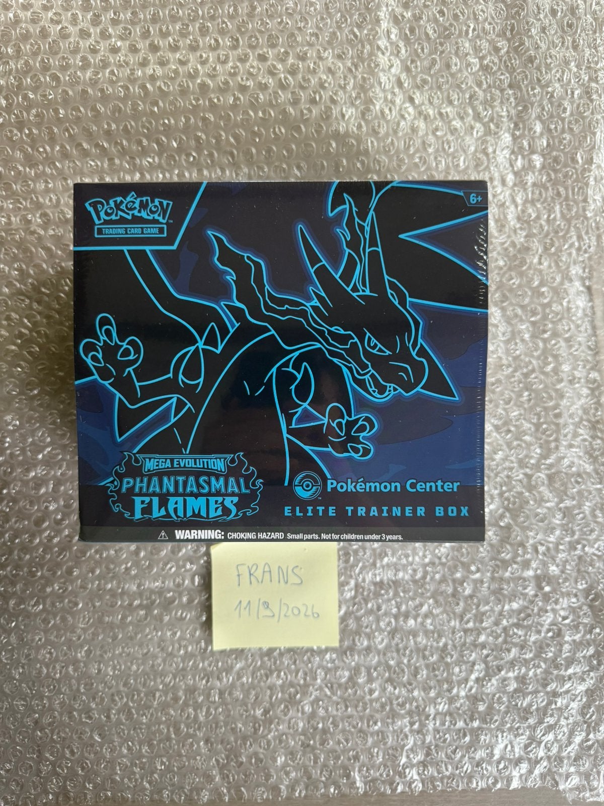 Pokémon scellé Phantasmal Flames Pokémon Center ETB, Enlèvement ou Envoi