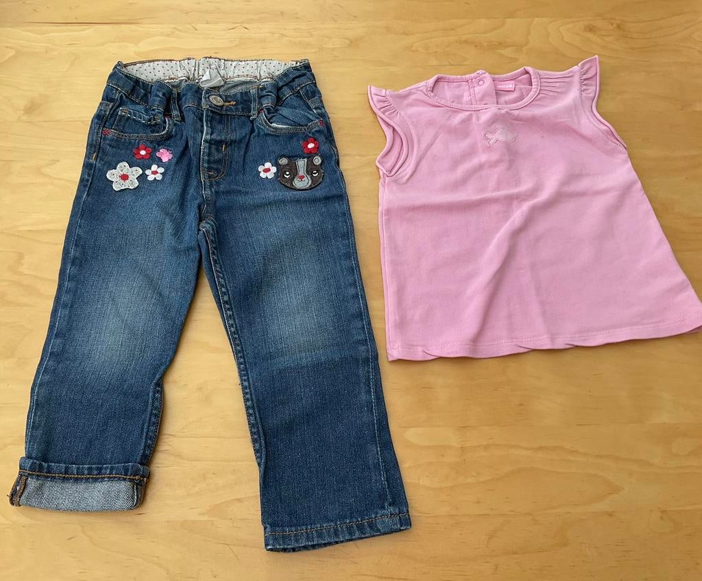 Lot de 2 vêtements fille …. 18 mois, Enlèvement, Utilisé, Fille, Pantalon