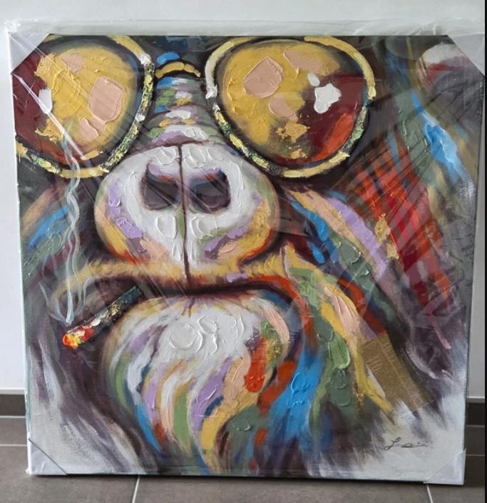 Schilderij van aap, Enlèvement