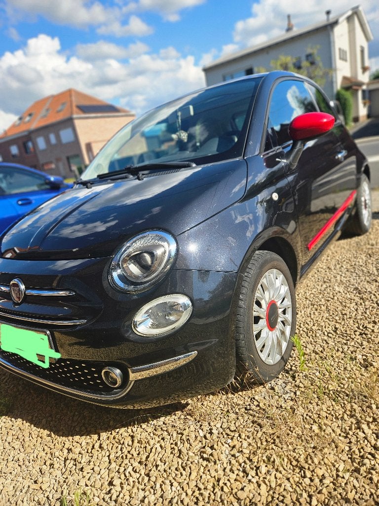 Fiat 500 1.2 lounge, Auto's, 4 zetels, Stof, Zwart, Zwart