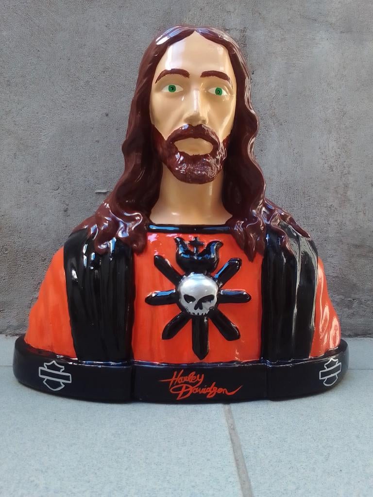 Buste custom Christ HD, Motos, Enlèvement