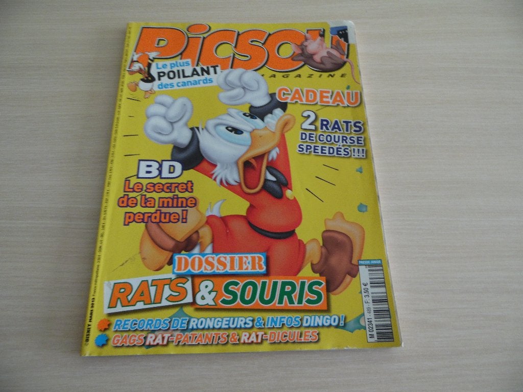 PICSOU MAGAZINE N°489, Enlèvement ou Envoi, Comme neuf, WALT DISNEY, Une BD
