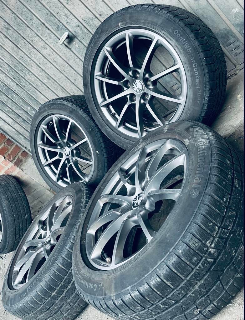 17 Alfa Romeo 5X110 velgen, Auto-onderdelen, Banden en Velgen, Ophalen, 17 inch, Winterbanden, Banden en Velgen