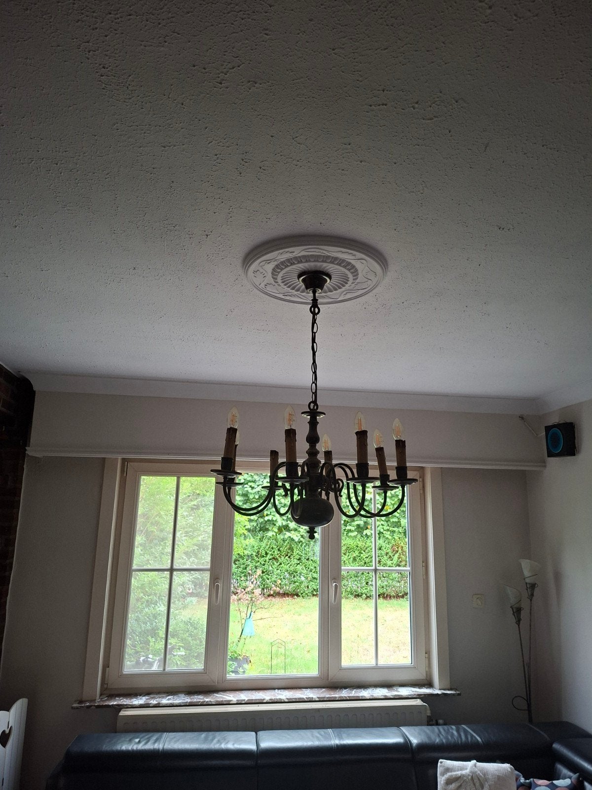 Grote klassieke kroonluchter – 8 lichtpunten – landelijk, Huis en Inrichting, Ophalen, Gebruikt, Metaal, Klassiek/vintage