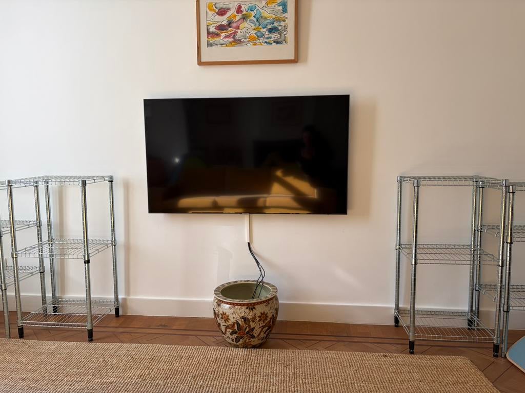 Samsung q80ba 55 inch qled 4k, Huis en Inrichting, Haarden, Ophalen, Zo goed als nieuw