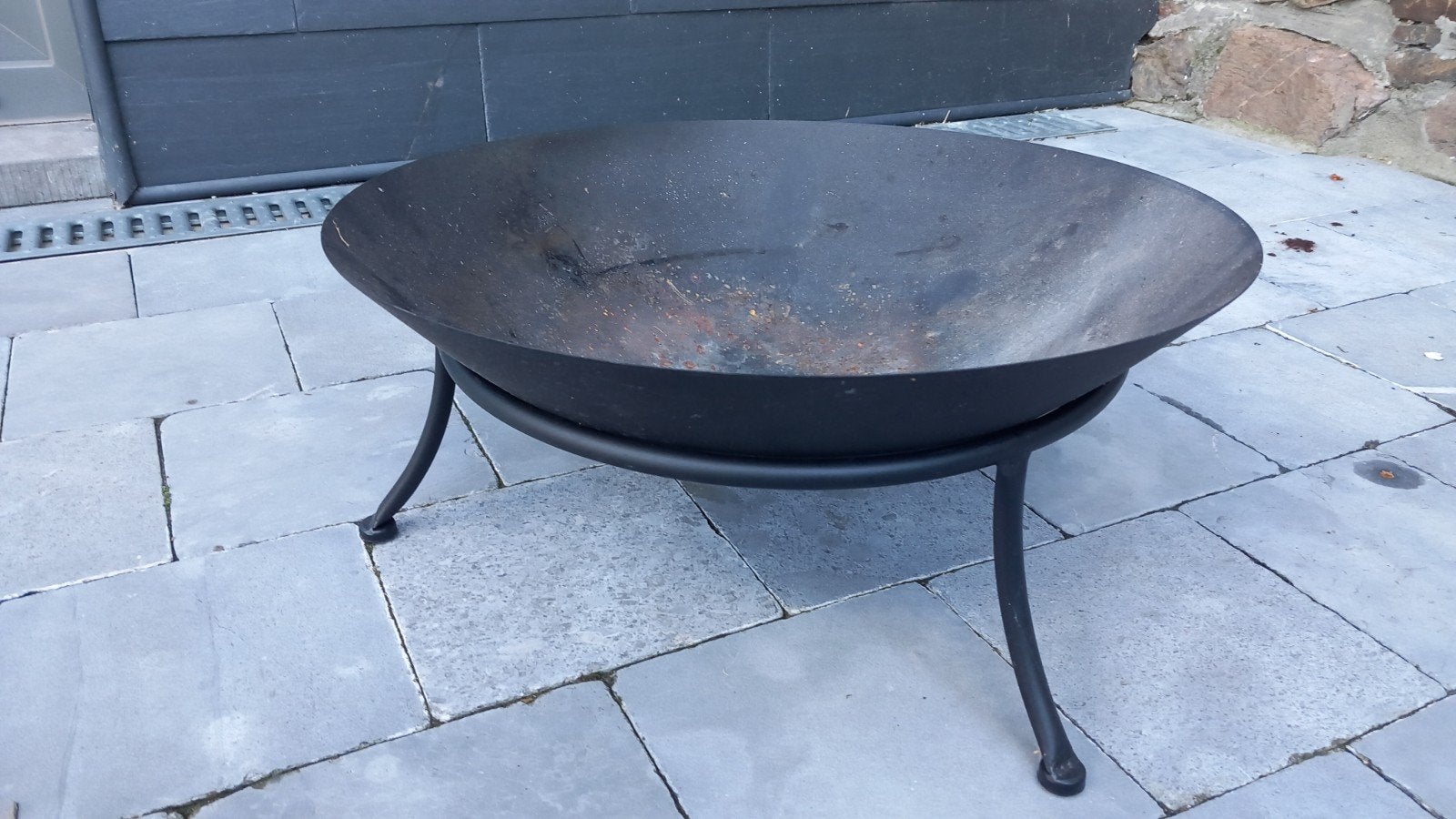 Brasero rond sur pied, Tuin en Terras, Ophalen, Gebruikt