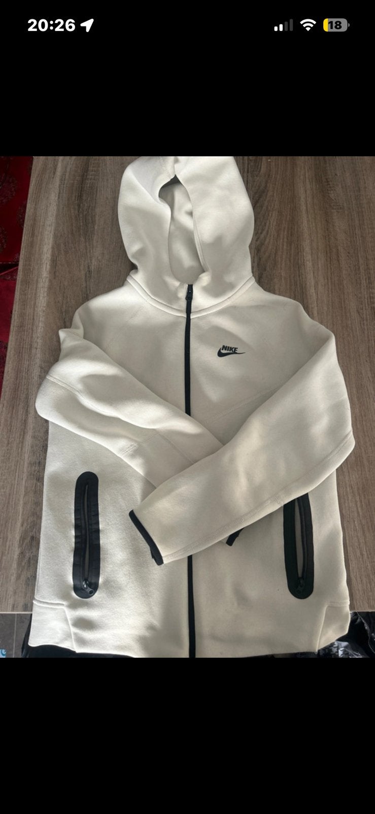 Nike-technologie, Kleding | Heren, Truien en Vesten, Ophalen, Zo goed als nieuw, Beige