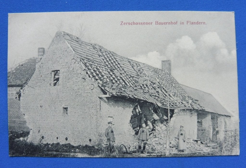 WO1 Feldpost Passendale Kapotgeschoten Boerderij 1917 (A), Envoi, Armée de terre, Autres types