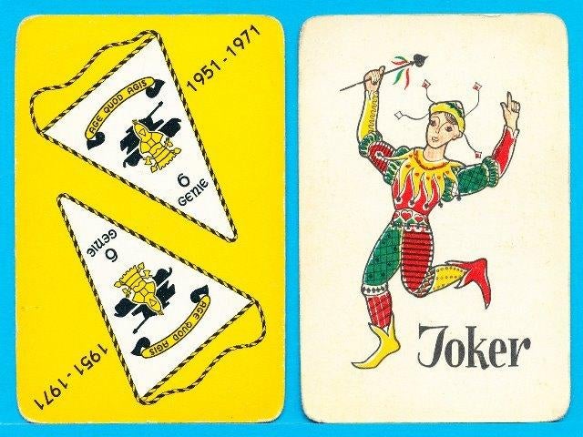 (m33) 6 Genie 1951-1971, joker, Verzamelen, Verzenden