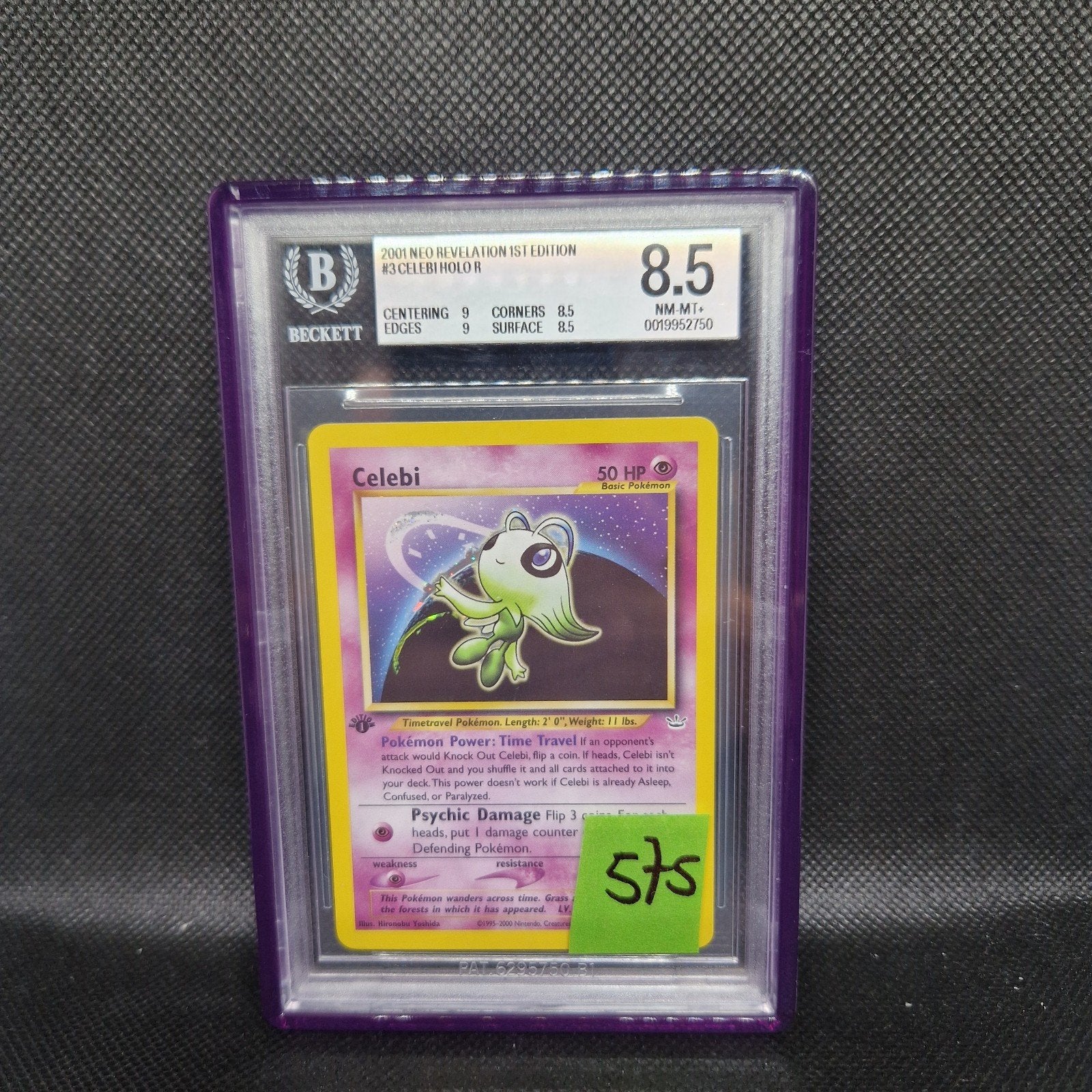 Celebi Holo Neo Revelation 1ère édition BGS 8.5, Enlèvement ou Envoi