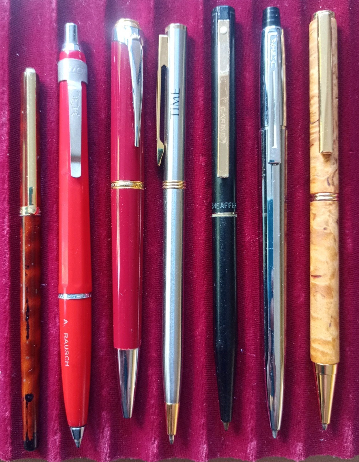 7 verschillende stylo's, Ophalen of Verzenden, Gebruikt, Balpen, Sheaffer