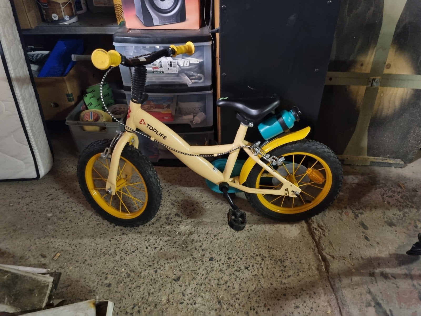 kinder fiets, Ophalen