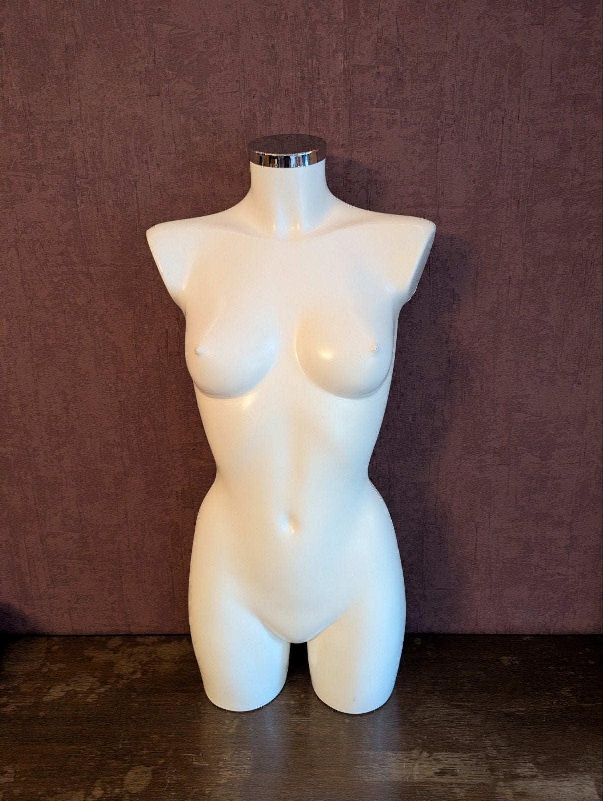 Etalagepop vrouw 3/4 torso wit, Ophalen