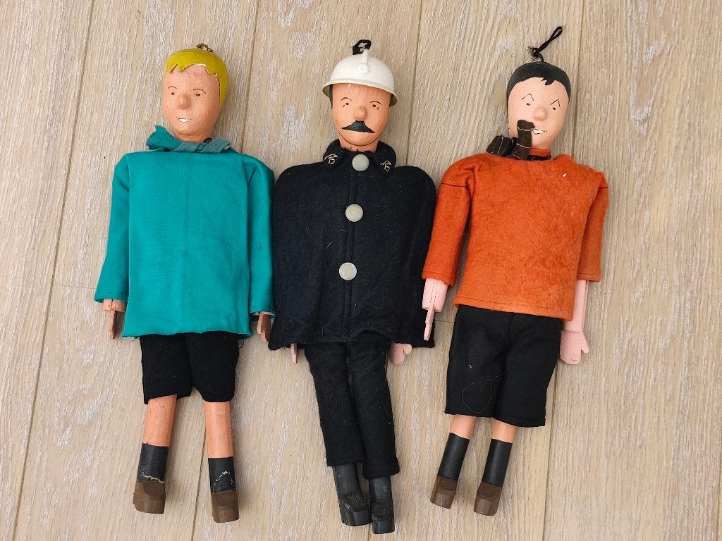 Hergé lot grandes marionnettes Quick et flupke années50', Livres, Série complète ou Série, Enlèvement, Utilisé, Hergé