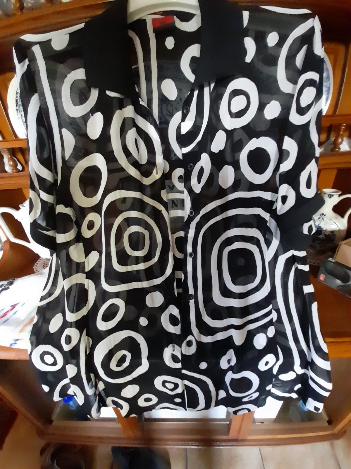 Prachtige blouse, dames, amper gedragen  mt 48, Kleding | Dames, Grote Maten, Riu, Ophalen of Verzenden, Zo goed als nieuw, Blouse of Tuniek